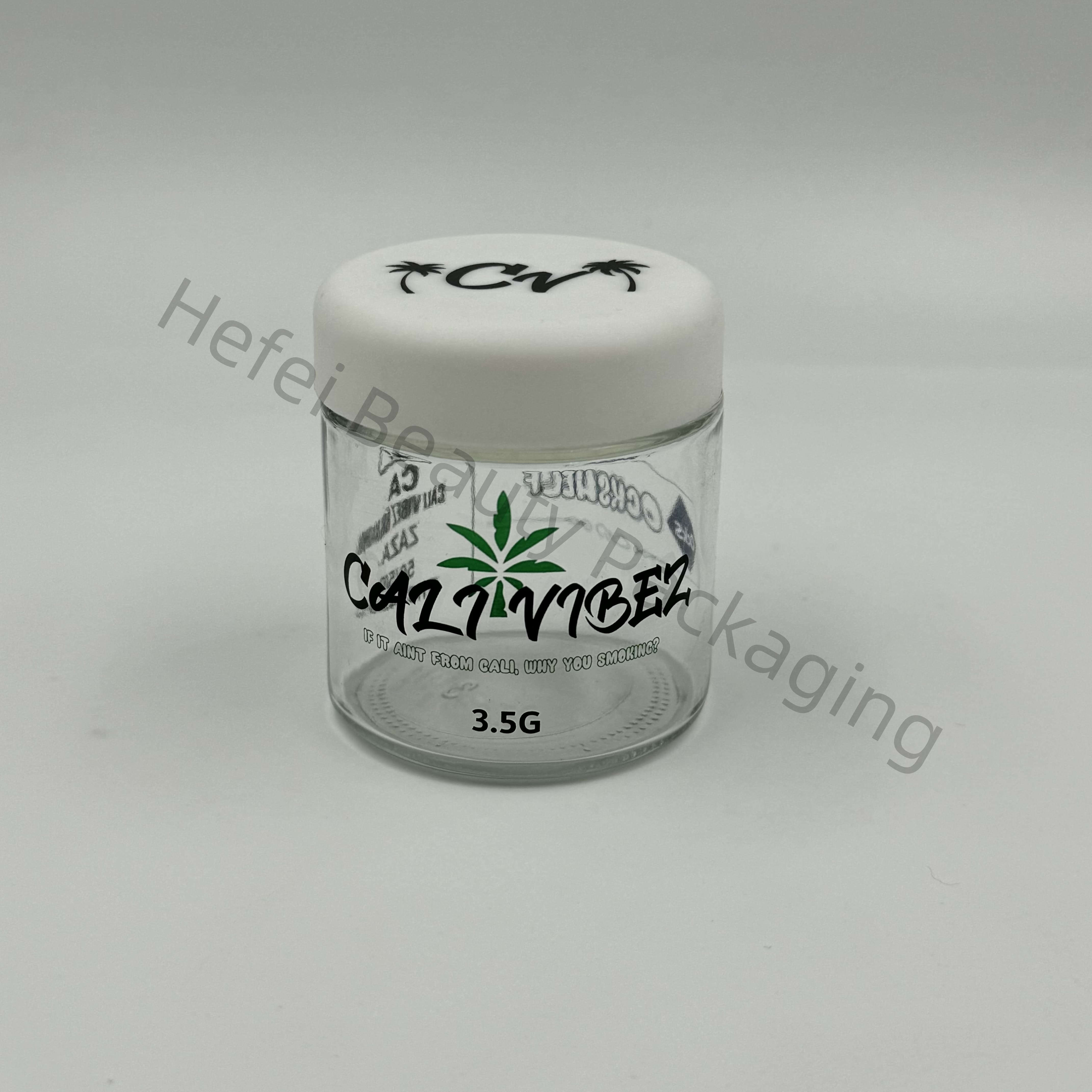 3oz CR Glass Jar With Custom Printing