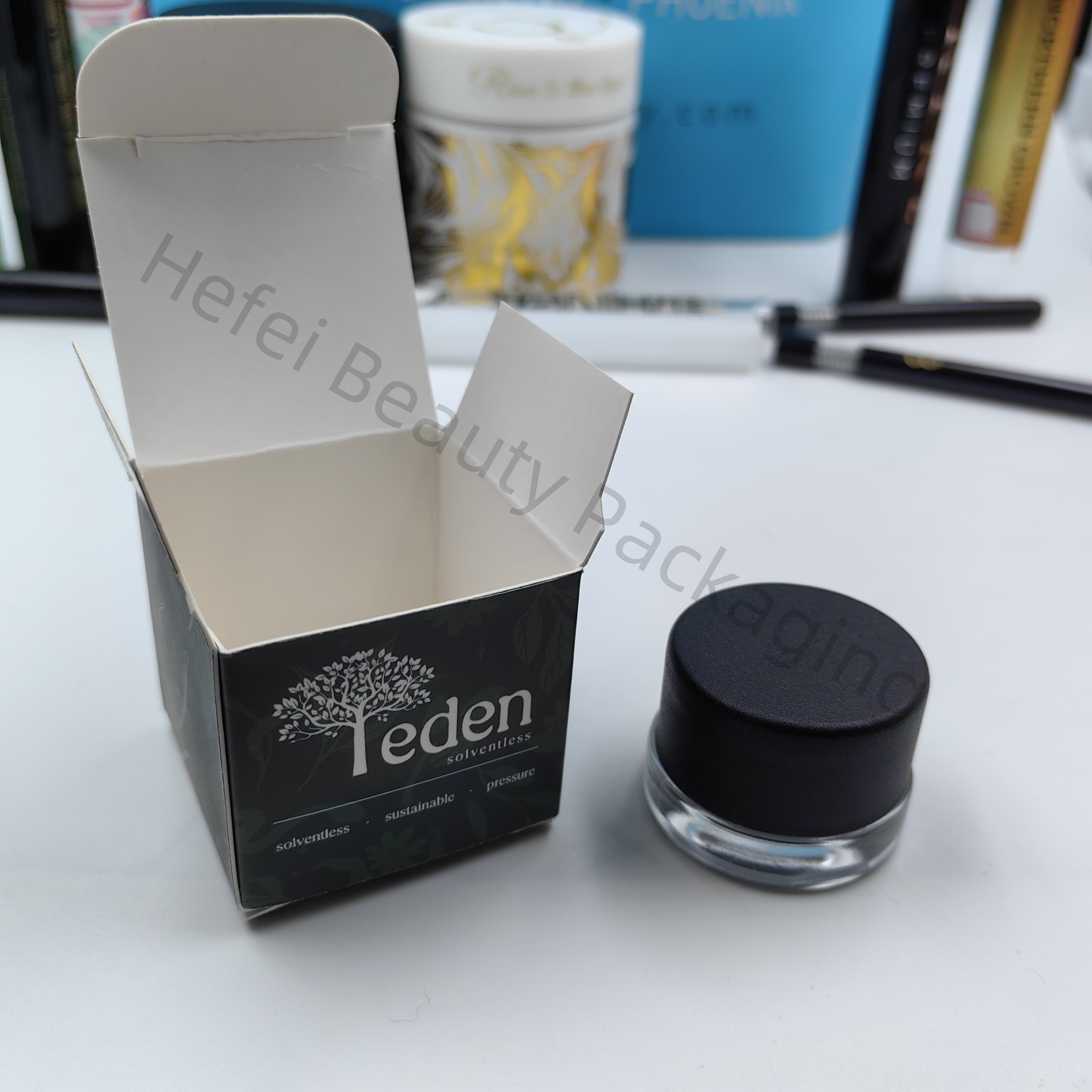 5ml Glass Concentrate Jar In Paper Retail Boxes