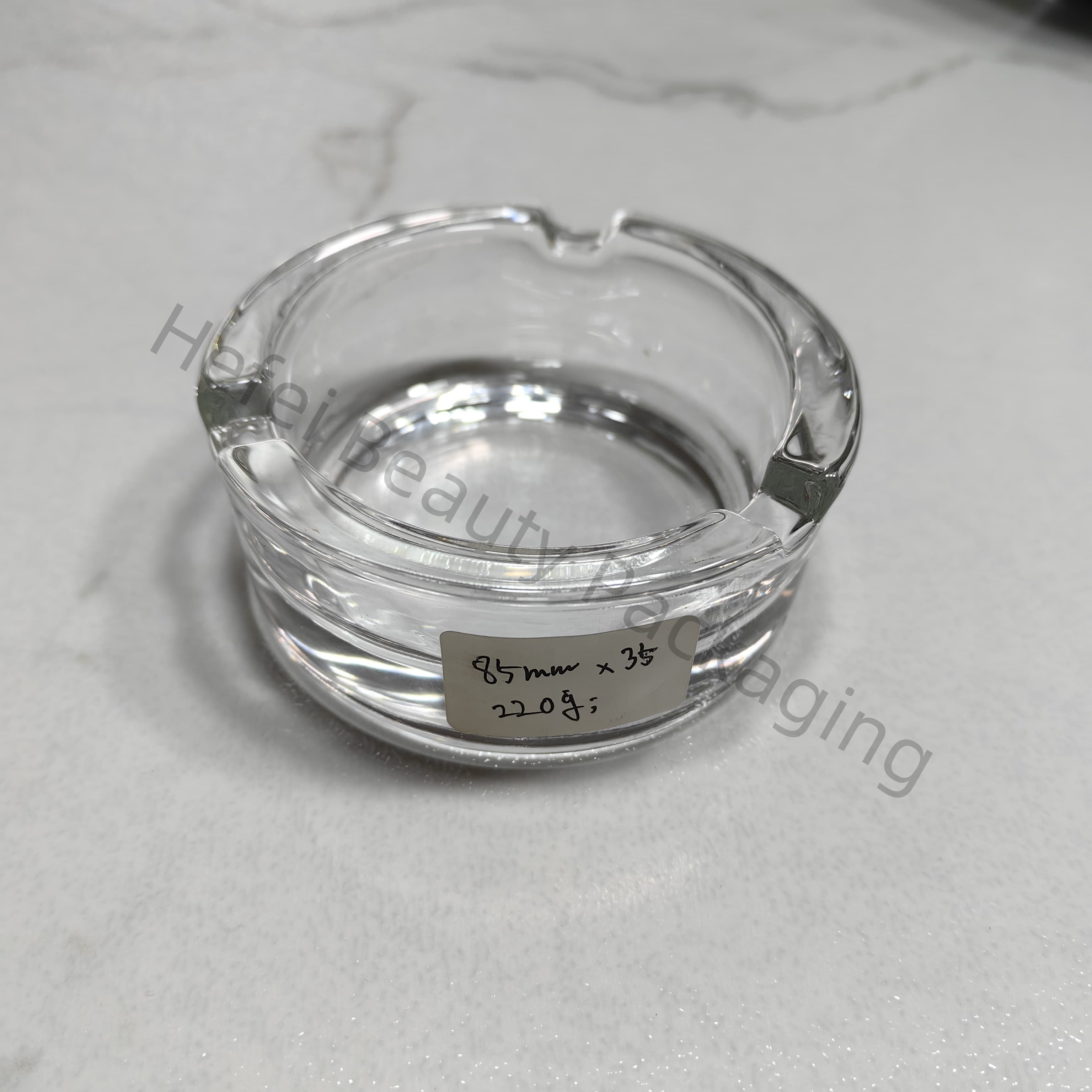 105*35mm Clear Glass Ashtray