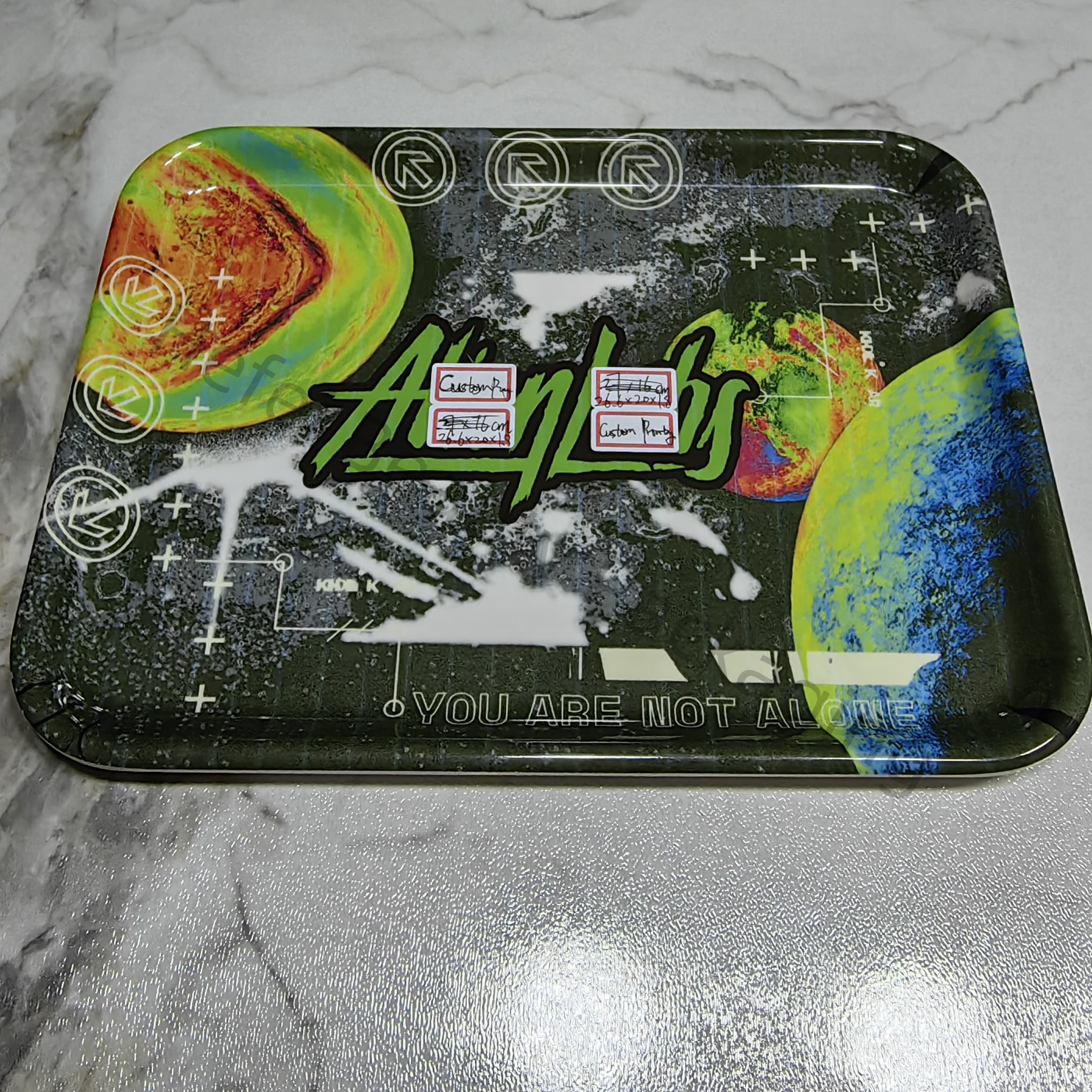 27*16cm Melamine Rolling Trays With Custom Printing